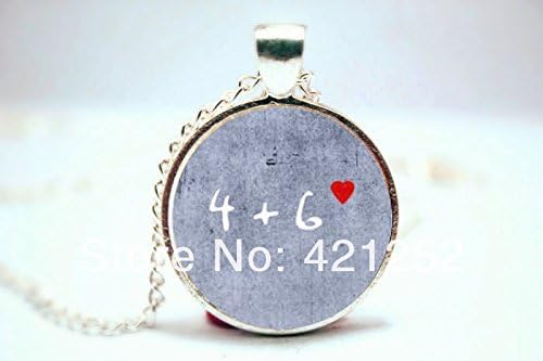 Pretty Lee 2015 Fashion Divergent Four Loves Six Charm Necklace Glass Cabochon Christmas gift