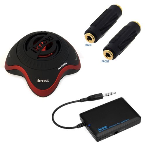 Buy iKross 3.5mm Portable Stereo Speaker + iKross Bluetooth Stereo Music Audio Receiver + 3.5mm to 3.5mm (F/F) Coupler for Samsung 
