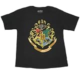 Harry Potter: Hogwarts Crest Black Youth T Shirt