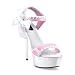 PLEASER DEL-615 Delight Womens 5 3/4" Shoes Pink Heels Sexy Dancer Hot Platform Exotic Sandals