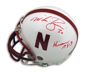 Mike Rozier Signed Mini Helmet - with 