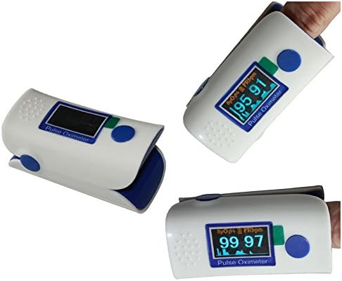 OLED Fingertip Pulse Oximeter with Holding Strap - Orange by Wealthy Enterprise®