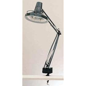 Combination Desk Lamp - Combo-Lite Series Black Finish by Lite Source