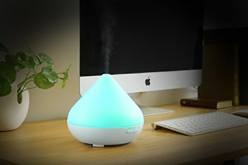 300ml Essential Oil Diffuser Aroma Mist Humidifier with 4 Timer Settings & Auto Shut-off,multi-color LED Light
