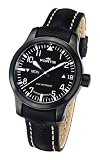Fortis Mens 655.18.91 L.01 B-42 Flieger Big Date PVD Black Automatic Day and Date Leather Watch