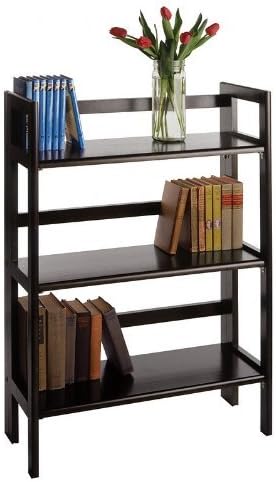 Winsome Wood Stackable/Folding 3-Tier Shelf, Black [Kitchen] Part No. 20896
