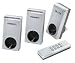 Vivanco FSS 33600W 3-Fach Funksteckdosenset inkl. Fernbedienung (3600 Watt, 25m Reichweite) silber