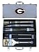 Georgia Bulldogs 8 Piece Barbeque Tool Set w/ Case