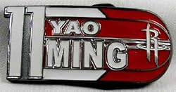 Yao Ming Houston Rockets Player Belt Buckle, NBA Basketball Buckle