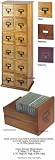 Leslie Dame Wood CD, DVD, Video Storage Cabinet Librarian Style CD-228 Oak