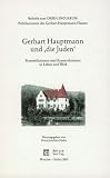 Gerhart Hauptmann und 'die Juden'