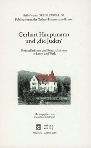 Gerhart Hauptmann und 'die Juden'