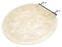 Deluxe Plastic Toilet Seat with Metal Hinges, Capice