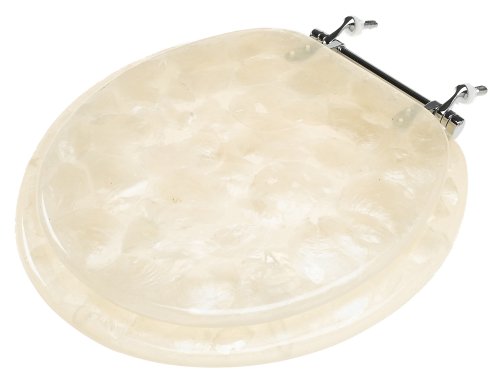 Deluxe Plastic Toilet Seat with Metal Hinges, Capice