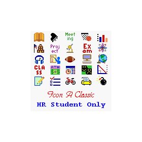 Hi-Res STUDENT ONLY Icon Collection for Agendus/Datebk5/GreatDates/SplashID/MonthPlanner downloadable Software
