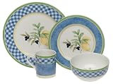 Royal Doulton Carmina Gingham 4-Piece Dinnerware Place Setting, Service for 1