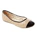 Liliana by Adi Cap Toe Quilted Ballet Flats