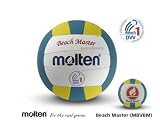 Molten Beachvolleyball BeachMaster, Weiß/Gelb/Blau, 5