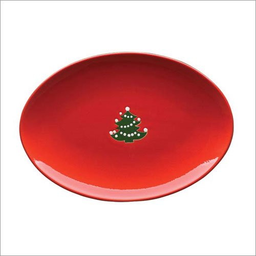 Best Cheap Waechtersbach Large Oval Christmas Tree Serving Platter.