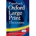 Paperback Oxford Large Print Thesaurus