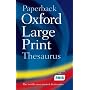 Paperback Oxford Large Print Thesaurus