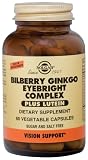 Solgar - Bilberry Ginkgo Eyebright+Lutein Complex, 60 veggie caps