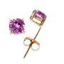 14k Yellow Gold 0.81 Ct Amethyst Earring