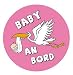 Produkt-Bild: Autoaufkleber Sticker Baby an Bord M&auml;dchen Aufkleber