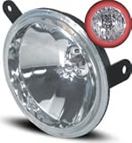 Pilot NV-603 Navigator Fog Lights w/ Neon Ring - Red Neon Ring