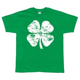 St. Patrick's Day - Large Distressed Shamrock T-Shirt