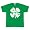 St. Patrick's Day - Large Distressed Shamrock T-Shirt - Small