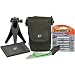 Fujifilm EC05 Accessory Kit Includes Soft Padded Case With Srap, Memory Wallet, Mini Tripod, LCD Cleaning Cloth and 4 AA Batteries