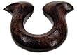 BROWN WOOD PLUG HORSE SHOE 0g - Sold Individually