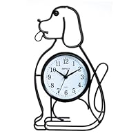 Maple's Dog Silhouette Table Clock