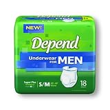 Depend Super Plus Protective Underwear for Men Quantity: Large / X-Large - Pack of 16