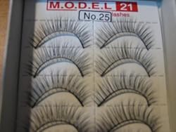 MODEL 21 False fake No. 25 Eyelashes 10 Pairs