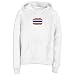 SWEATSHIRT WOMAN WHITE ELEGANT FLAG \