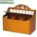 Kids / Children's Honey Finish Wooden Spindle Storage Toy Box