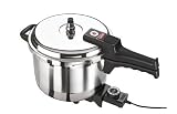 Leyse 31102 Professional 18/10 Stainless Steel 8-Quart Electric Pressure Cooker with Stainless Steel Steamer Insert and Lid.