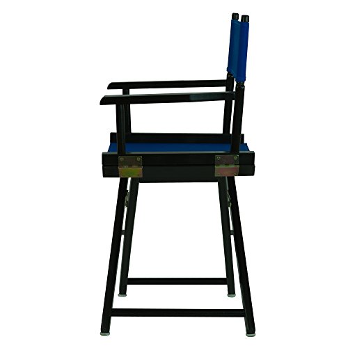 Casual HomeDirector's Chair ,Black Frame/Royal Blue Canvas,18" - Classic Height