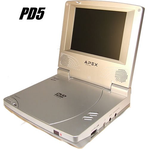 Apex PD5 Portable DVD Player with 5 LCD Screen