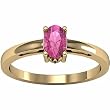 14K Yellow Gold Pink Tourmaline Ring