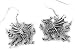 Sterling Silver Medieval Scary DRAGON Hook Earrings