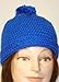 Hand Crocheted Two Ply Royal Color Imported Wool Rollup Skull Cap