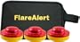 3 FlareAlert 9.1.1 LED Emergency Beacon Flares with Storage Bag