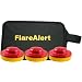 3 FlareAlert 9.1.1 LED Emergency Beacon Flares with Storage Bag