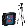 Bosch GLL 2 Professional Linienlaser in Schutztasche mit Multifunktionshalterung und Baustativ BS 150 Professional