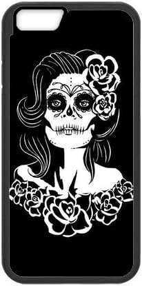 iPhone 6 Protective Case -Sugar Skull Day of the Dead Hardshell Cell Phone Cover Case for New iPhone 6