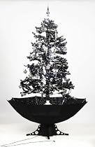 Sapin de No&euml;l produisant de la neige, 170 cm avec lumi&egrave;re, d&eacute;corations & musique