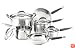 KitchenAid Gourmet Essentials 10-Piece Brushed Stainless Steel Cookware Set